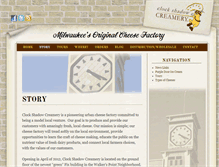 Tablet Screenshot of clockshadowcreamery.com